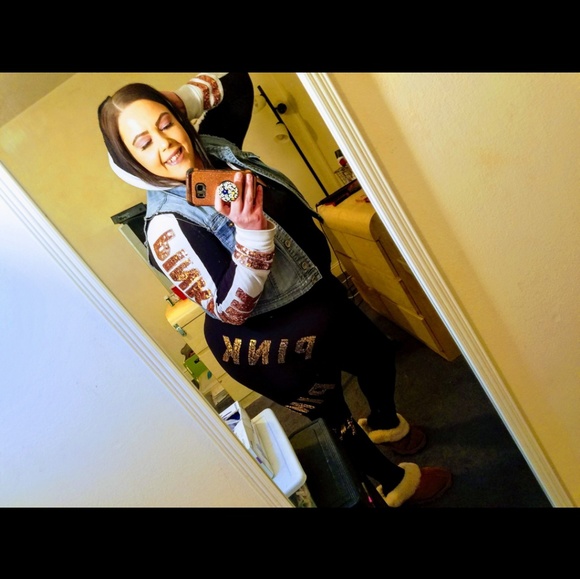 Vs pink bling full zip hoodie - Picture 5 of 5